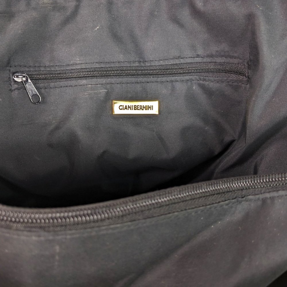 Giani Bernini Black Genuine Leather Satchel - Picture 10 of 16